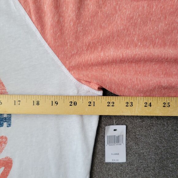 Disney Parks XL White Raglan Minnie Surfing Its A Shore Thing Jersey T-Shirt 676 - Picture 7 of 8